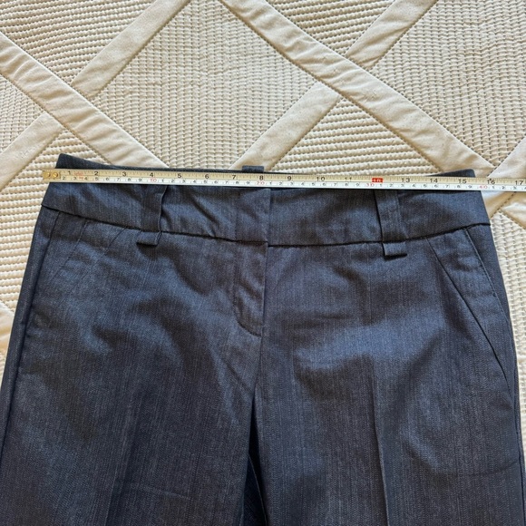 New York & Company Stretch Woman's Cropped Pants Dark Chambray Sz 4 - Picture 5 of 10